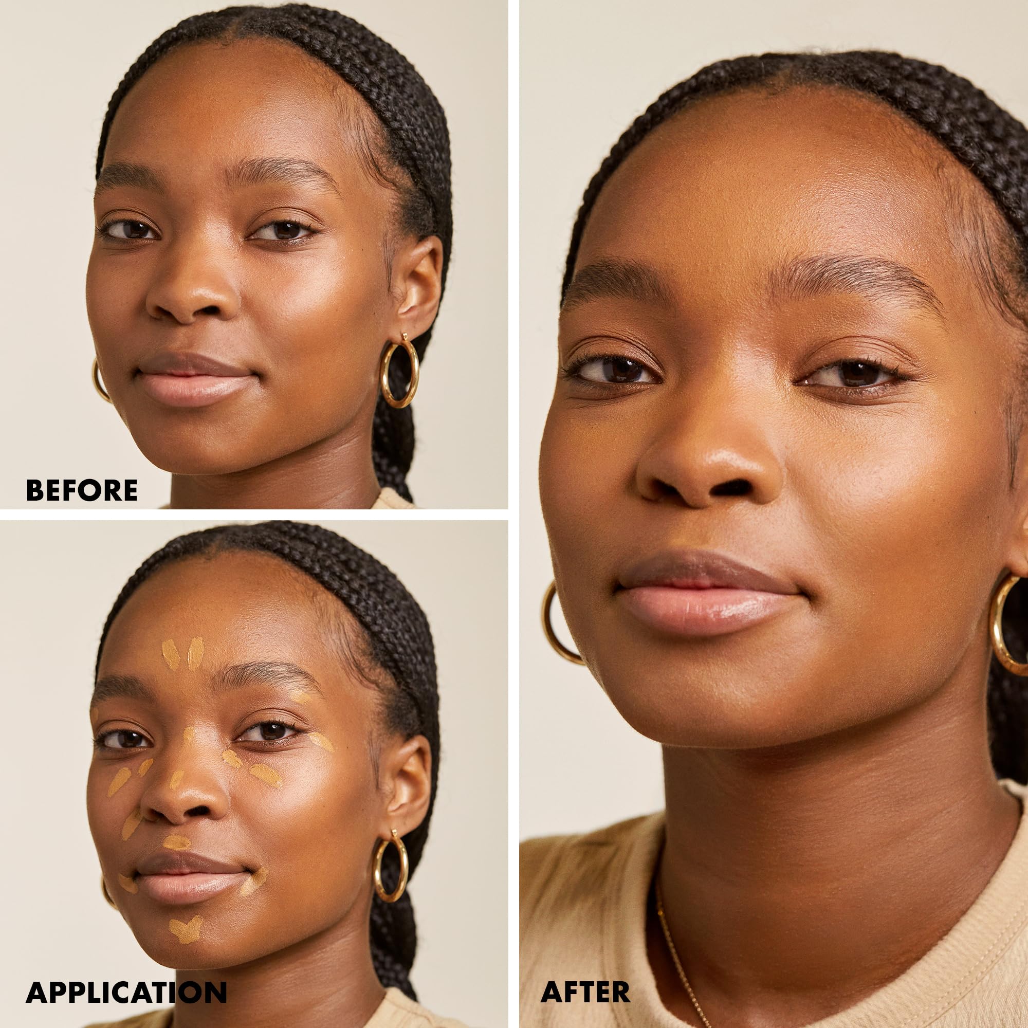 Milani Conceal + Perfect longwear under-eye coverage brightens the eye area.