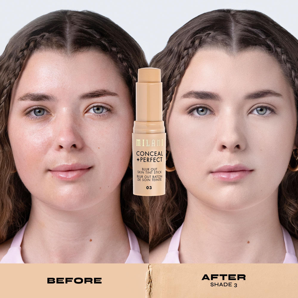 Milani Conceal + Perfect Skin Tint Stick 03 ingredients: murumuru butter for nourishing skin.