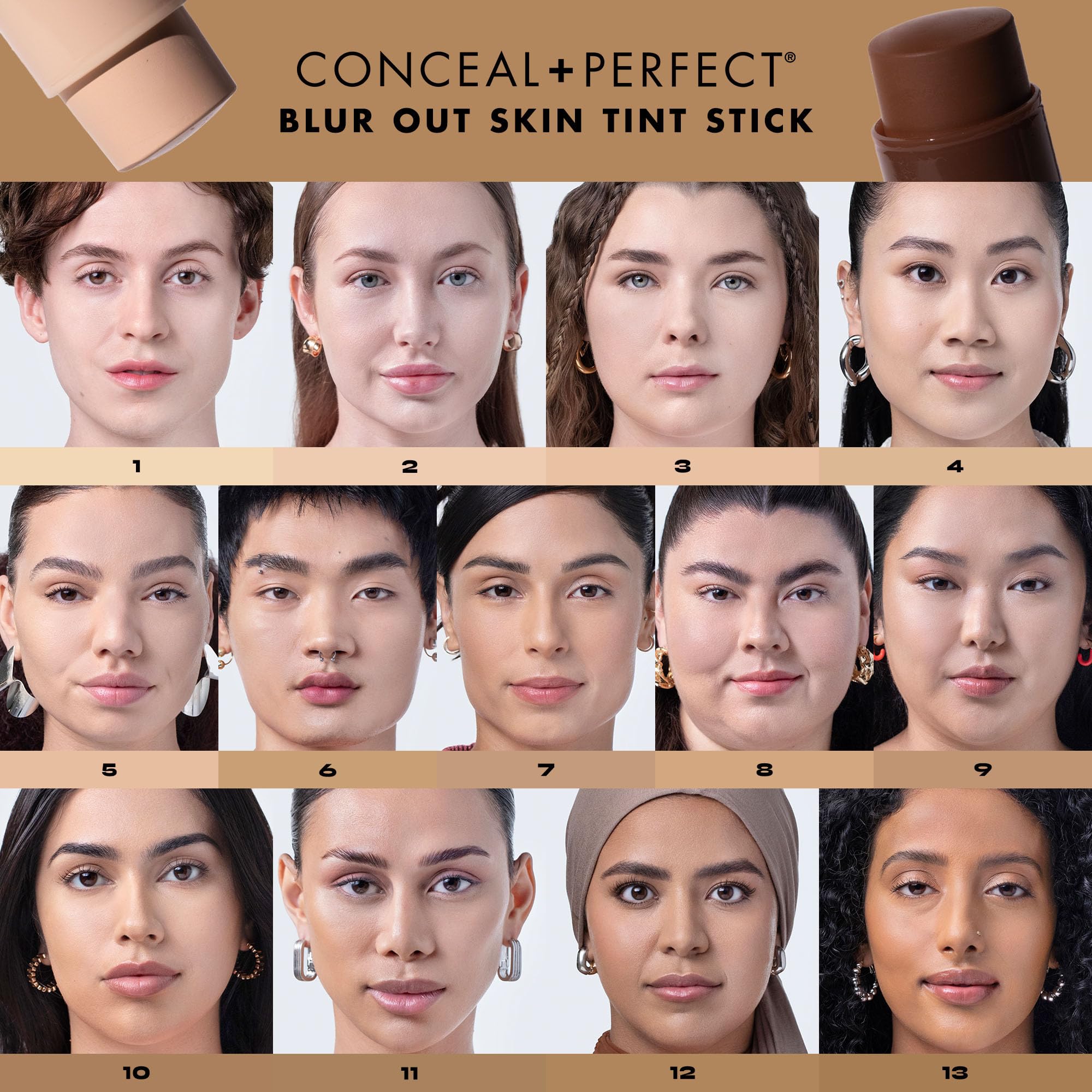 Milani Conceal + Perfect Skin Tint Stick 07 application demo shows buildable coverage with a breathable finish.