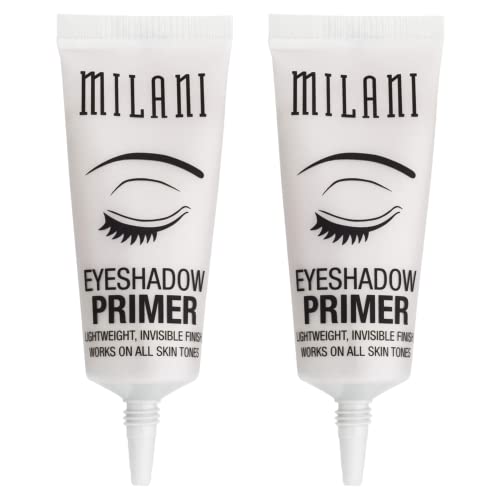 Milani Eyeshadow Primer 2-Pack tube swatch demonstrates smooth application.