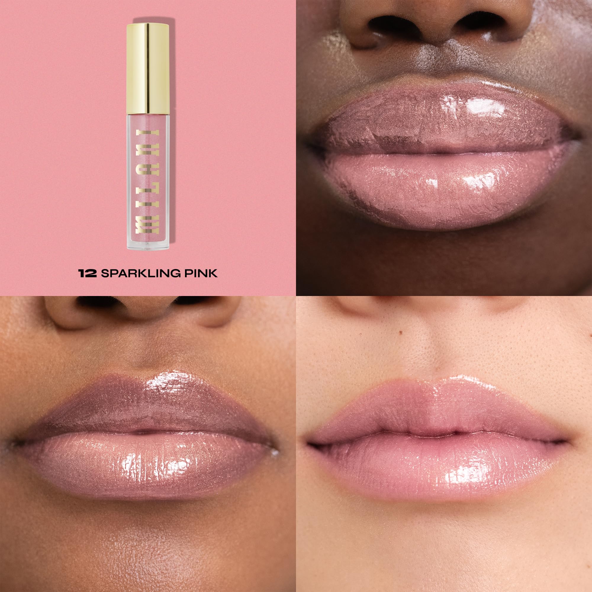 Milani Keep It Full applicator swipe demonstrates precise application.