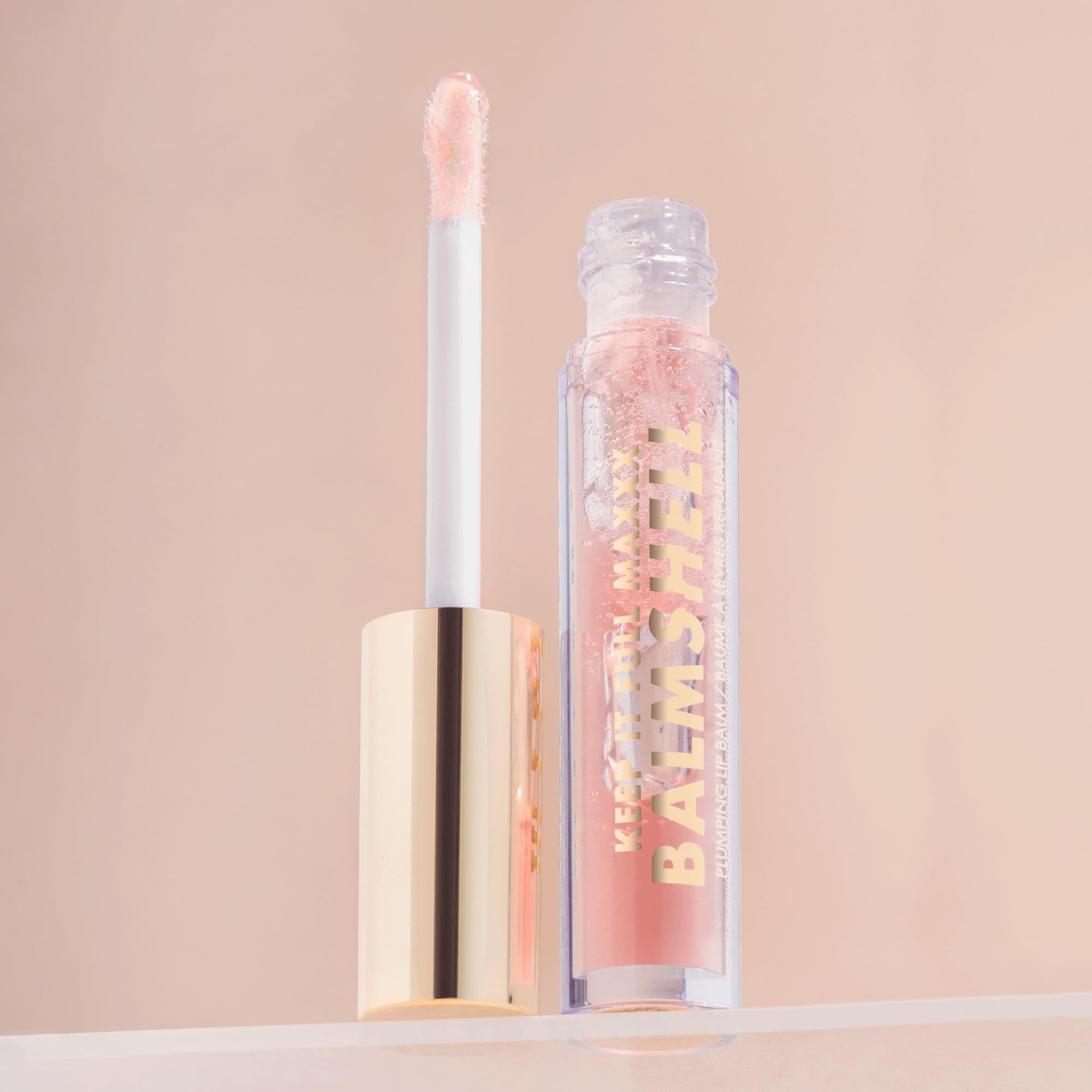 Milani Keep It Full Maxxx lip swatch displaying natural shine and fullness.