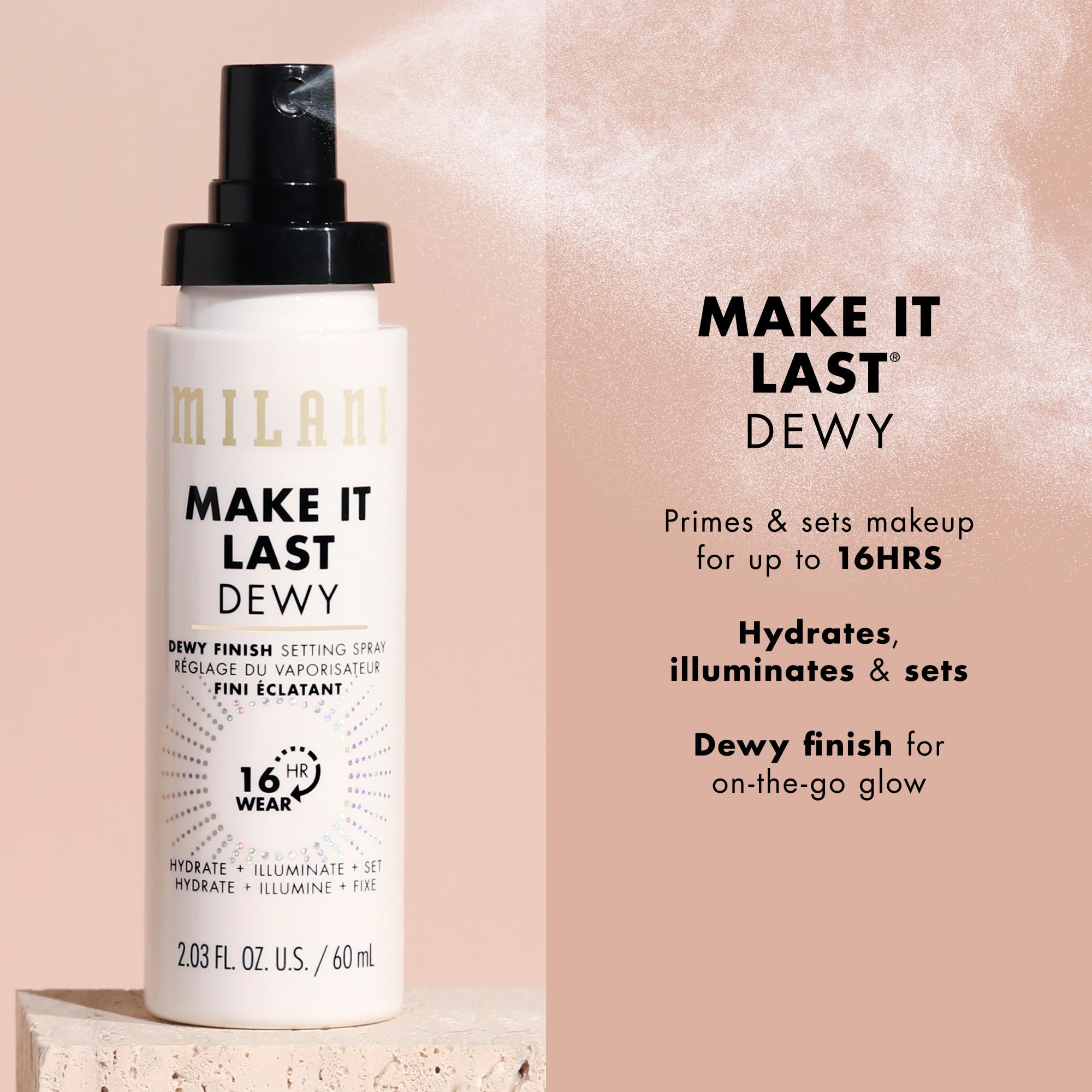 Milani Make It Dewy 2-pack packaging highlighting convenience and value.