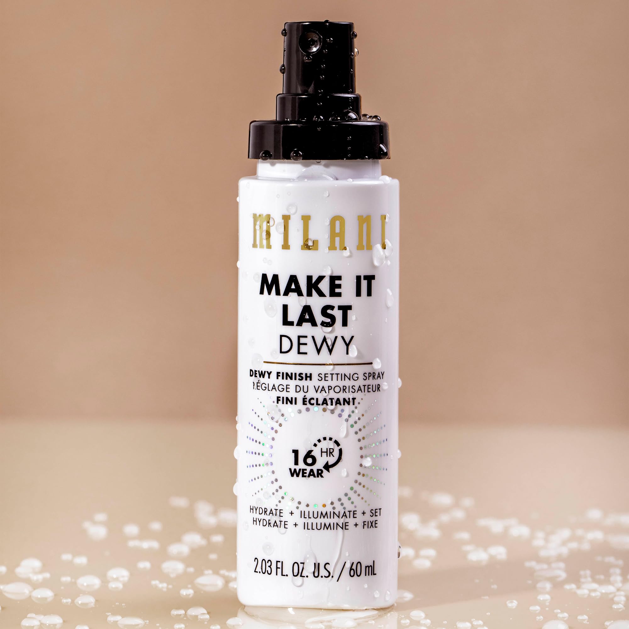 Milani Make It Dewy demonstrates luminous skin after use.
