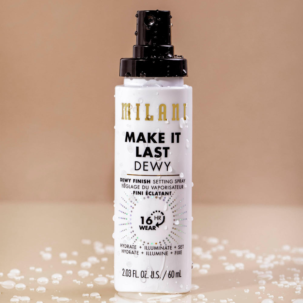 Milani Make It Dewy demonstrates luminous skin after use.