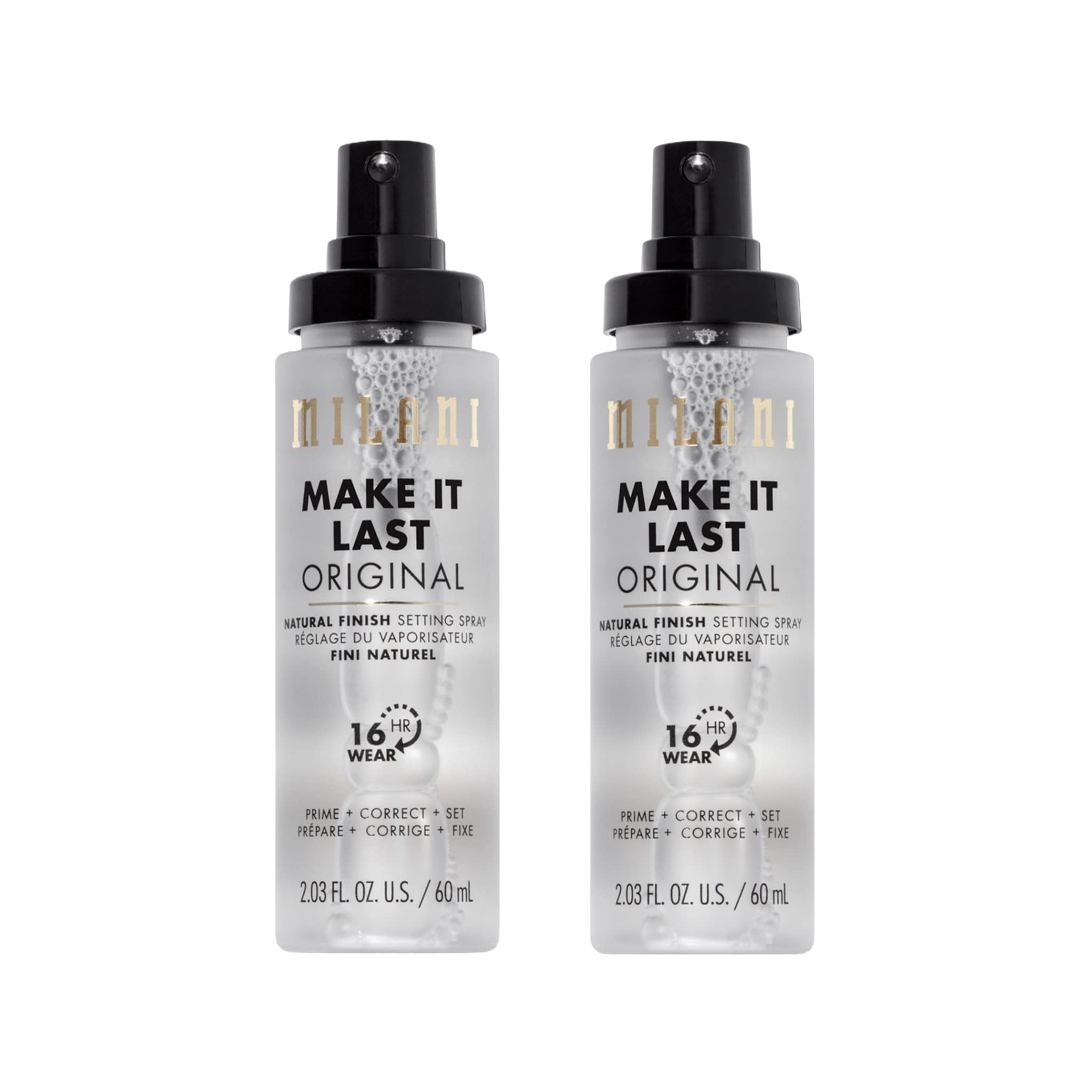 Milani Make It Last Original bottle front view for all-day makeup hold.