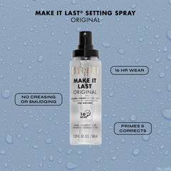 Milani Make It Last Original mist dispersion captured mid-spray.