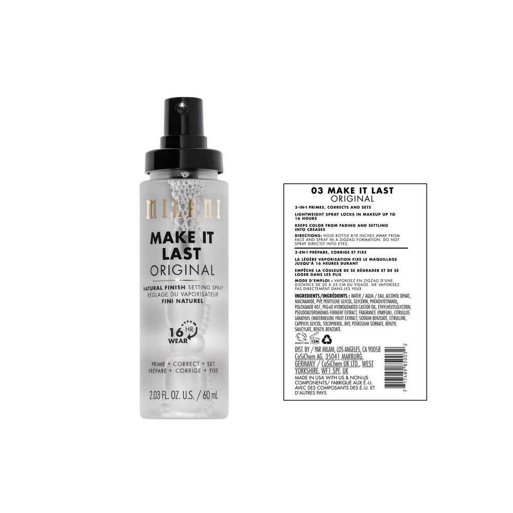 Milani Make It Last Original natural finish glow on skin.