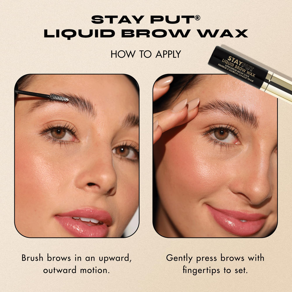 Milani Stay Put Brow Wax finish is transparent for natural-looking hold.