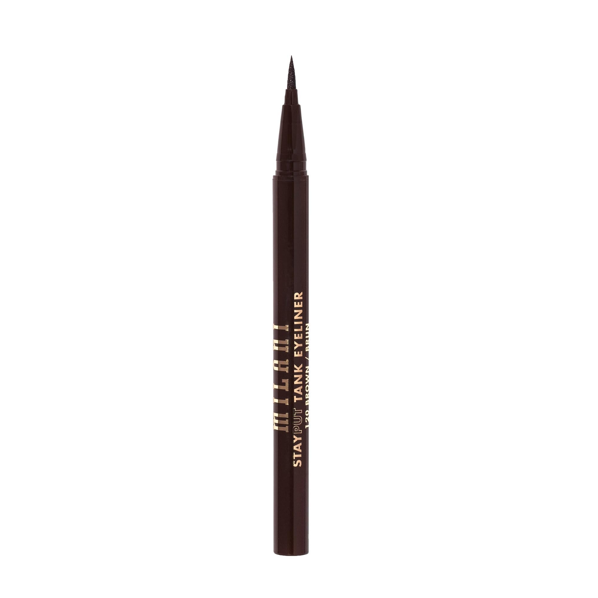 Milani The Tank eyeliner shake-well tips image shows preparation for smooth strokes.