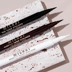 Milani The Tank eyeliner waterproof cap close-up highlights durable waterproof formula.