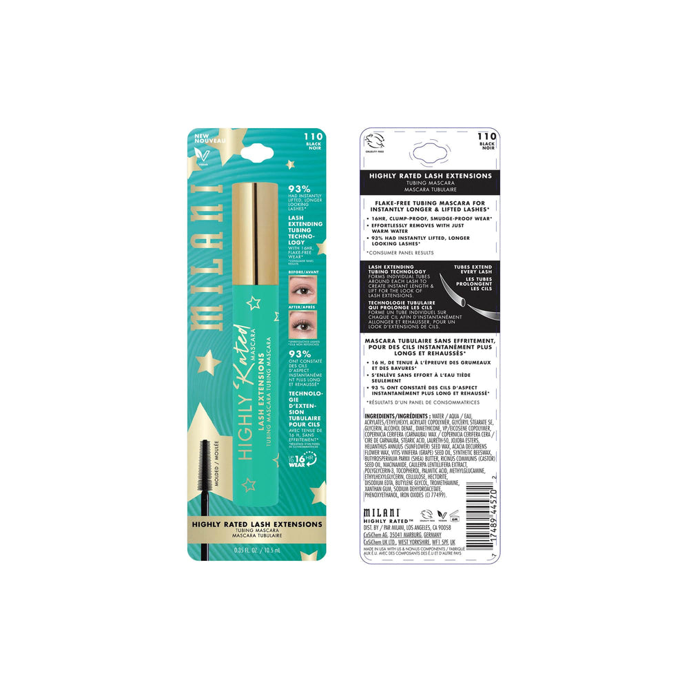 Milani Tubing Mascara is vegan and cruelty-free