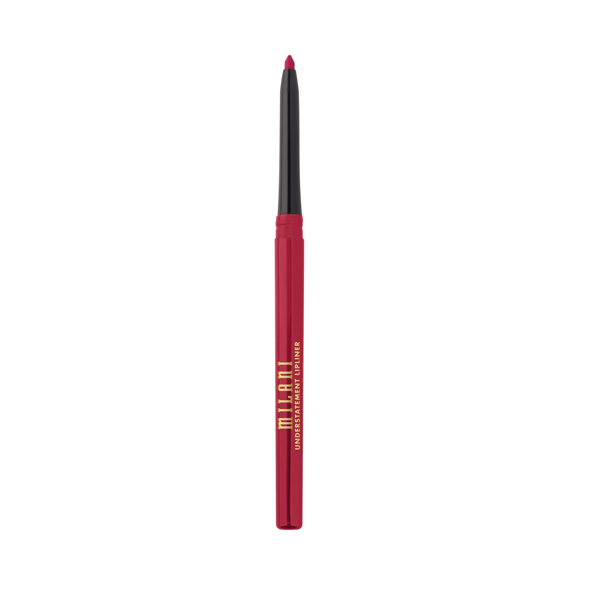 Milani cruelty-free logo and vegan claim reinforce ethical beauty.