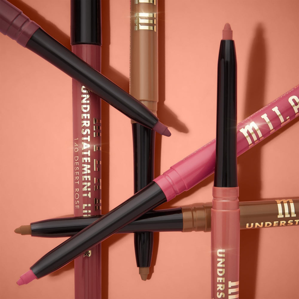 Milani Understatement Lipliner defines outer lip edge for sharp, non-feathering lines.