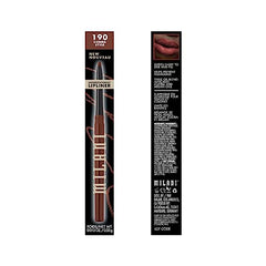 Milani Understatement Lipliner Pencil close-up during glide application for flawless lip shaping.