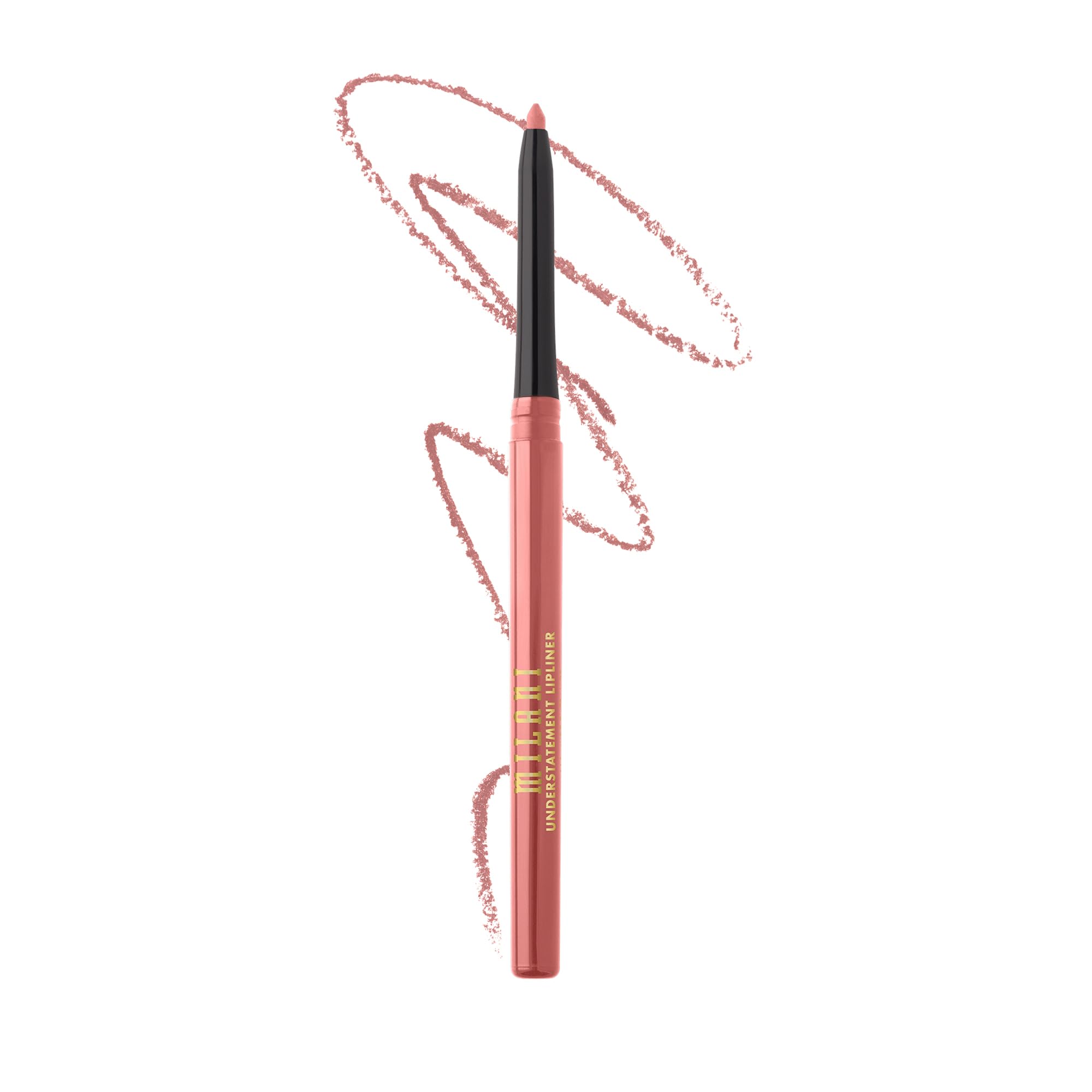 Milani Understatement Lipliner Pencil close up shows creamy pigment for precise definition