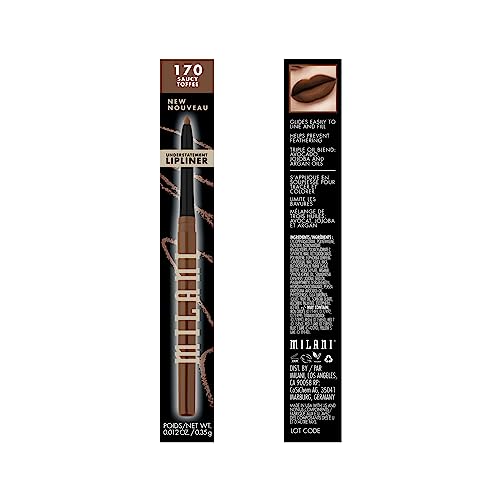 Milani Understatement Lipliner swatches in 12 shades for versatile lip dimension.