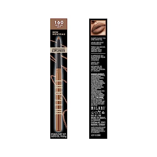 Milani Understatement Lipliner swatches show all 12 shades for versatile lip color.