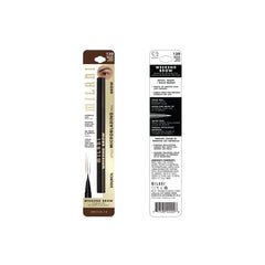 Milani Weekend Brow Tint applicator brush demonstrates precise application.