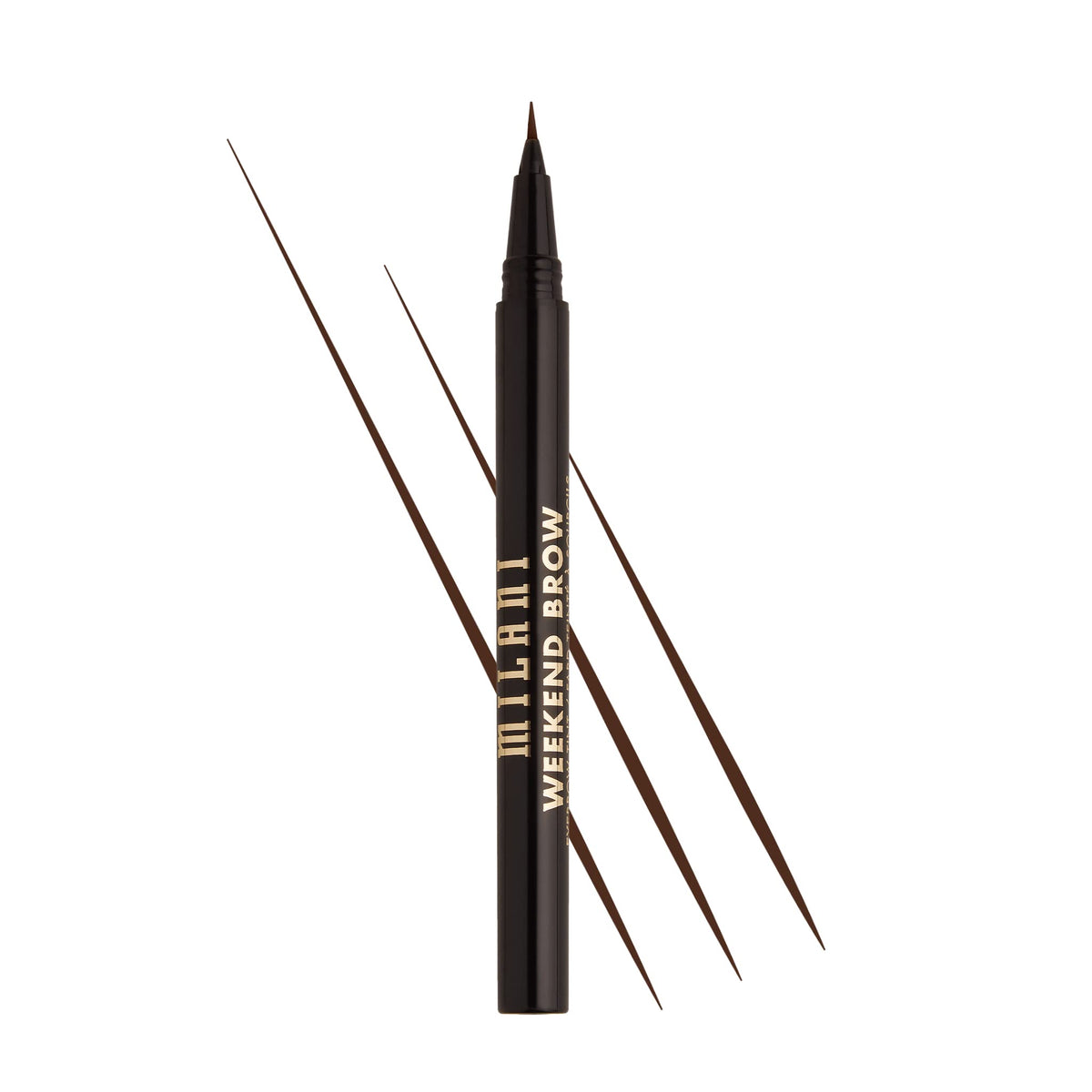 Milani Weekend Brow Tint bottle close-up shows vegan, cruelty-free brow color.