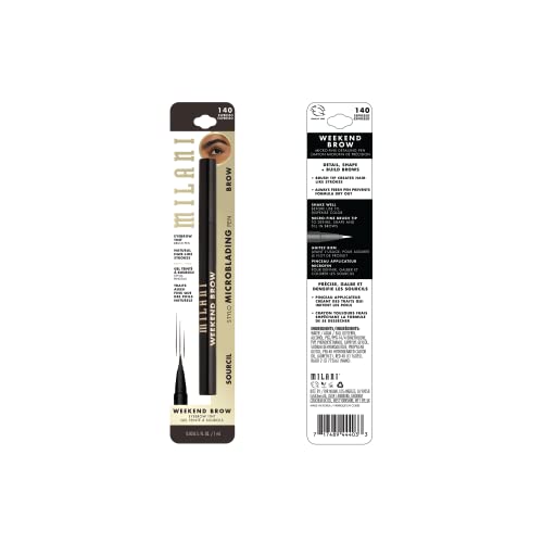 Milani Weekend Brow Tint Espresso applying tip demonstrates even color.