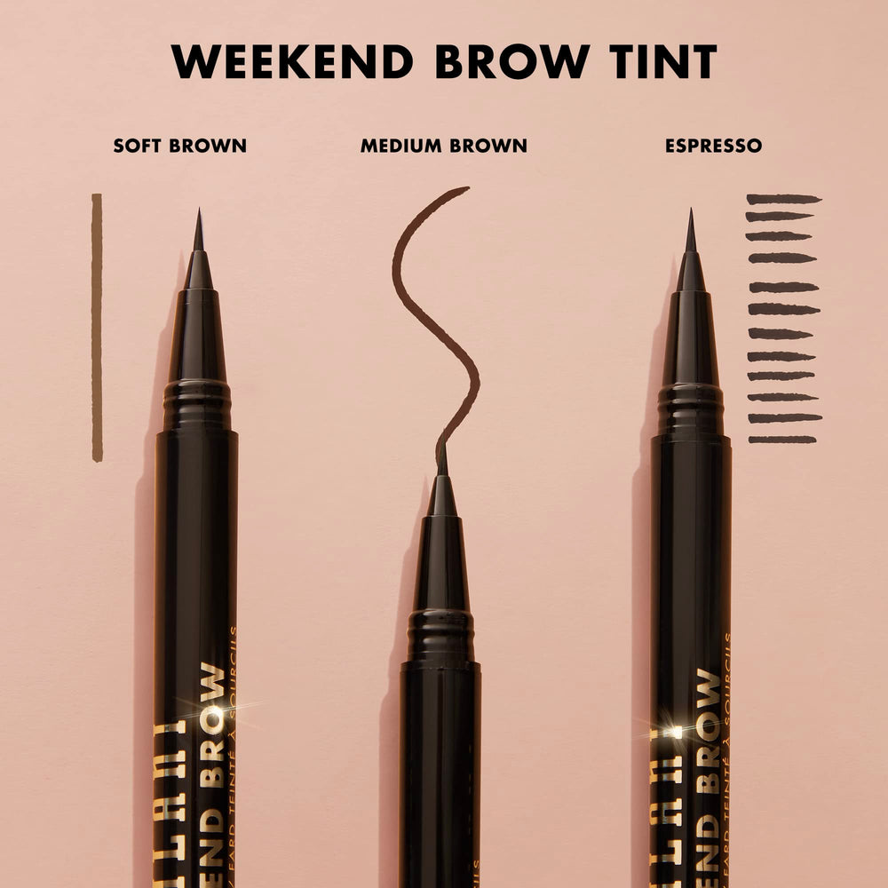 Milani Weekend Brow Tint Espresso texture consistency on patch shows smooth consistency.
