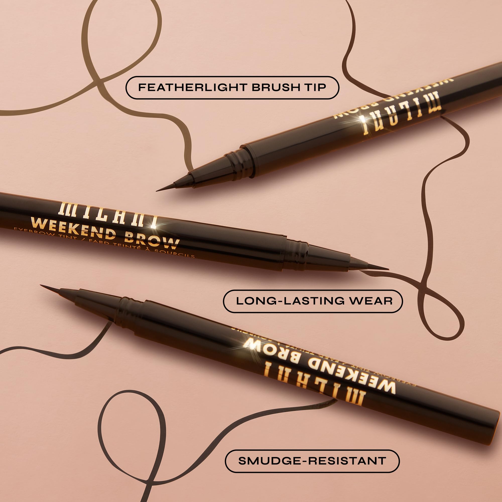 Milani Weekend Brow Tint natural-sheen finish on brows.