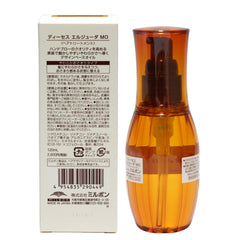Milbon Elujuda MO Fluent Oil application smooths flyaways during styling
