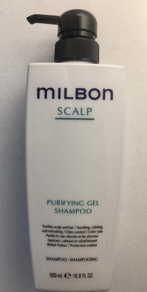 Milbon Scalp Purifying GFEL Shampoo lather for gentle scalp cleansing and roots revitalization.