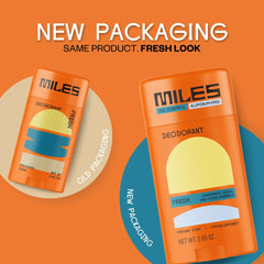 Close-up of Miles Kids Deodorant being applied for easy use.