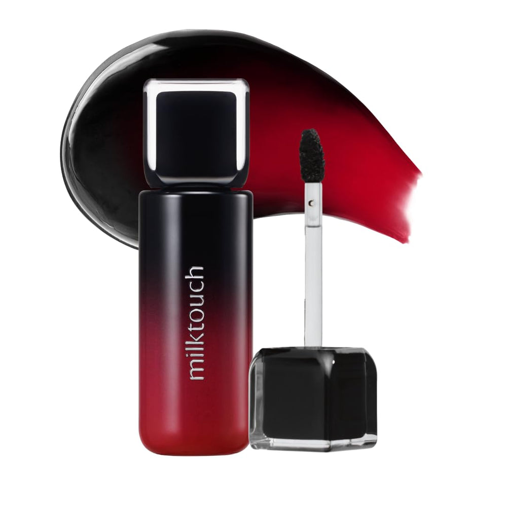 MILKTOUCH Black Apple lip tint complements other makeup for versatile style.