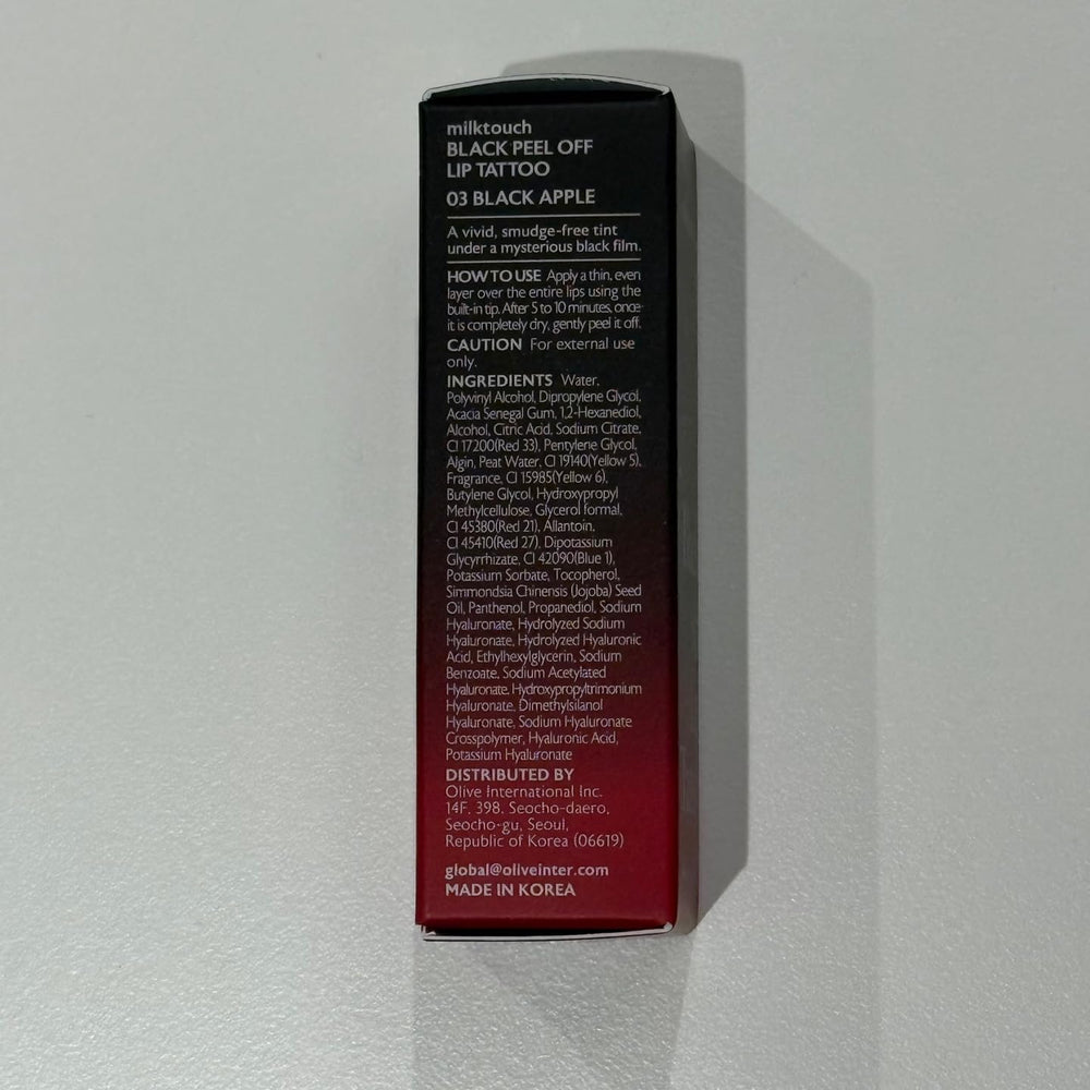 MILKTOUCH Black Apple lip tint reflects Korean beauty innovation for trendy summer looks.