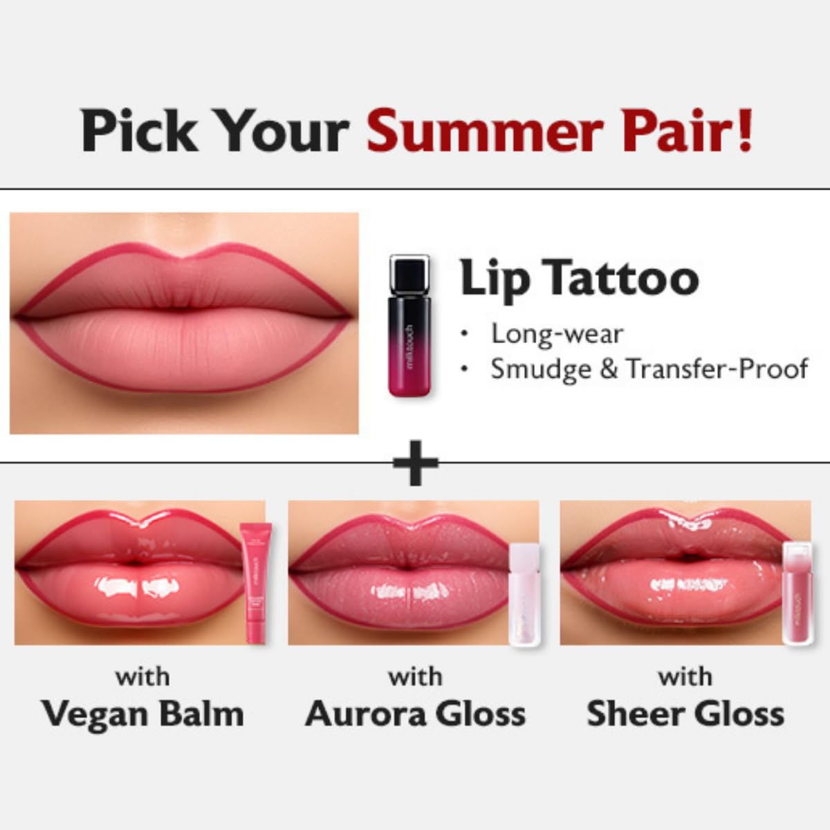 MilkTouch Black Peel Off Lip Tattoo waterproof test indicating smudge resistance.