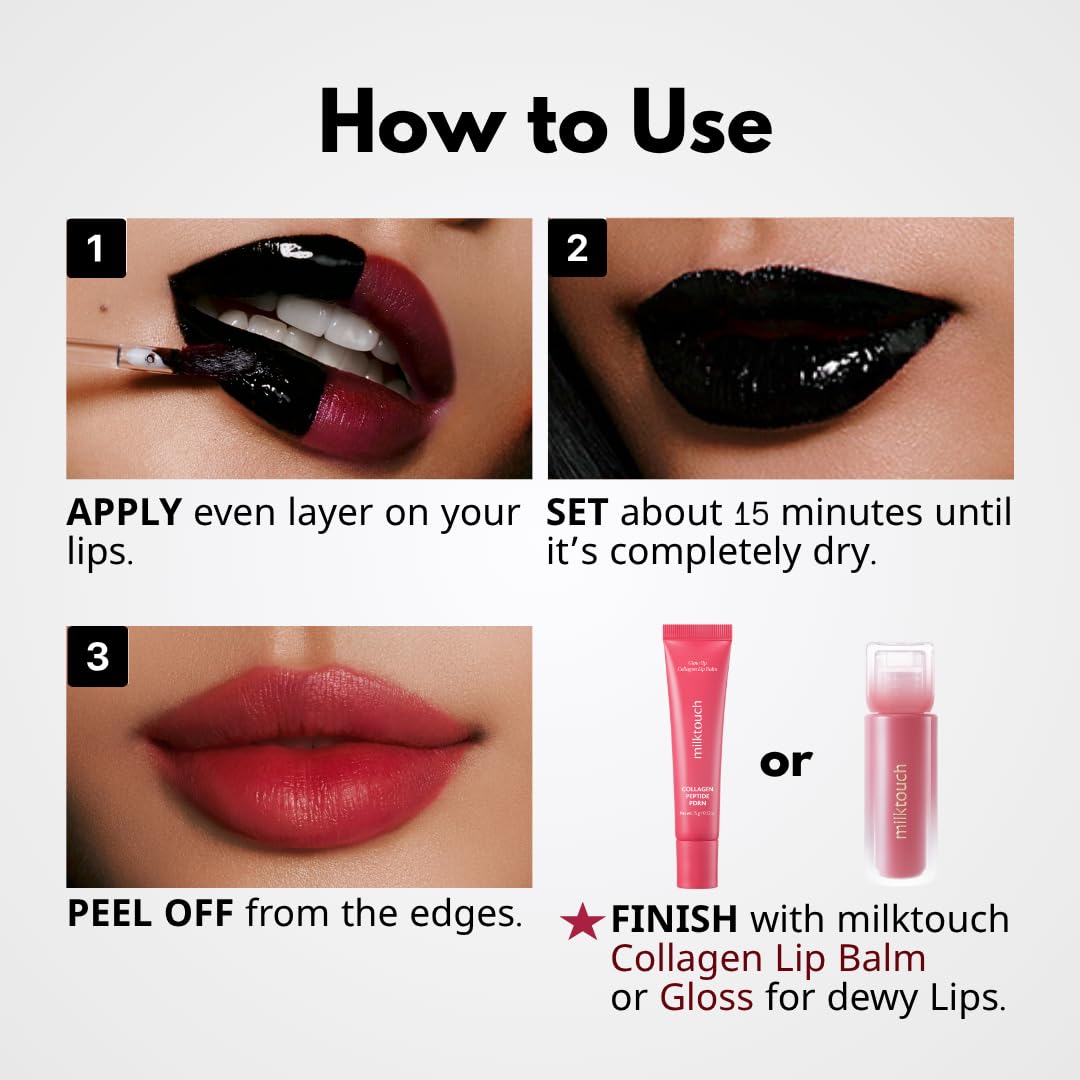 Bold matte lip look with MILKTOUCH full lip application