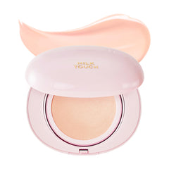 MILKTOUCH Cushion Foundation delivers 24h flawless skin with a radiant, natural finish.