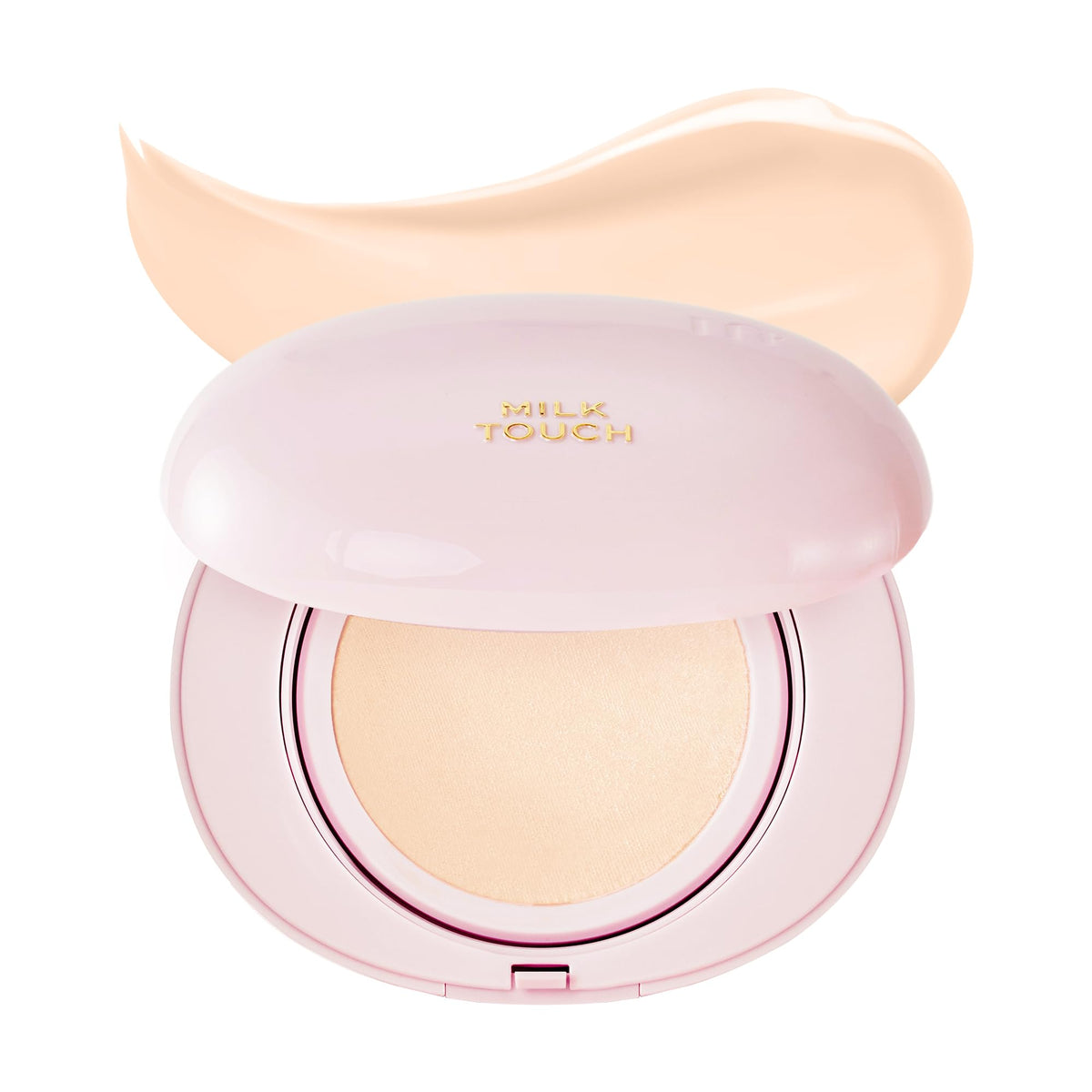 MILKTOUCH cushion foundation compact closed for travel-ready natural glow