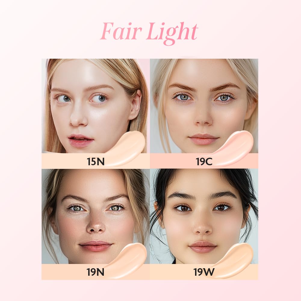 MILKTOUCH Cushion Foundation provides a natural glow and color-balanced finish.