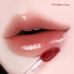 MILKTOUCH Jelly Fit Lip Tint Fallen Coco applicator for precise, cool application.