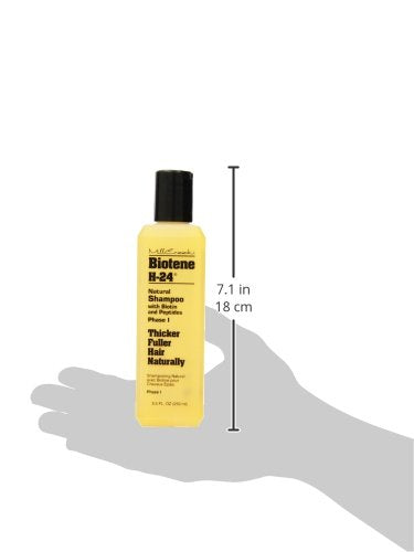 Mill Creek Biotene H-24 Shampoo ingredients highlighting biotin and plant-based components.