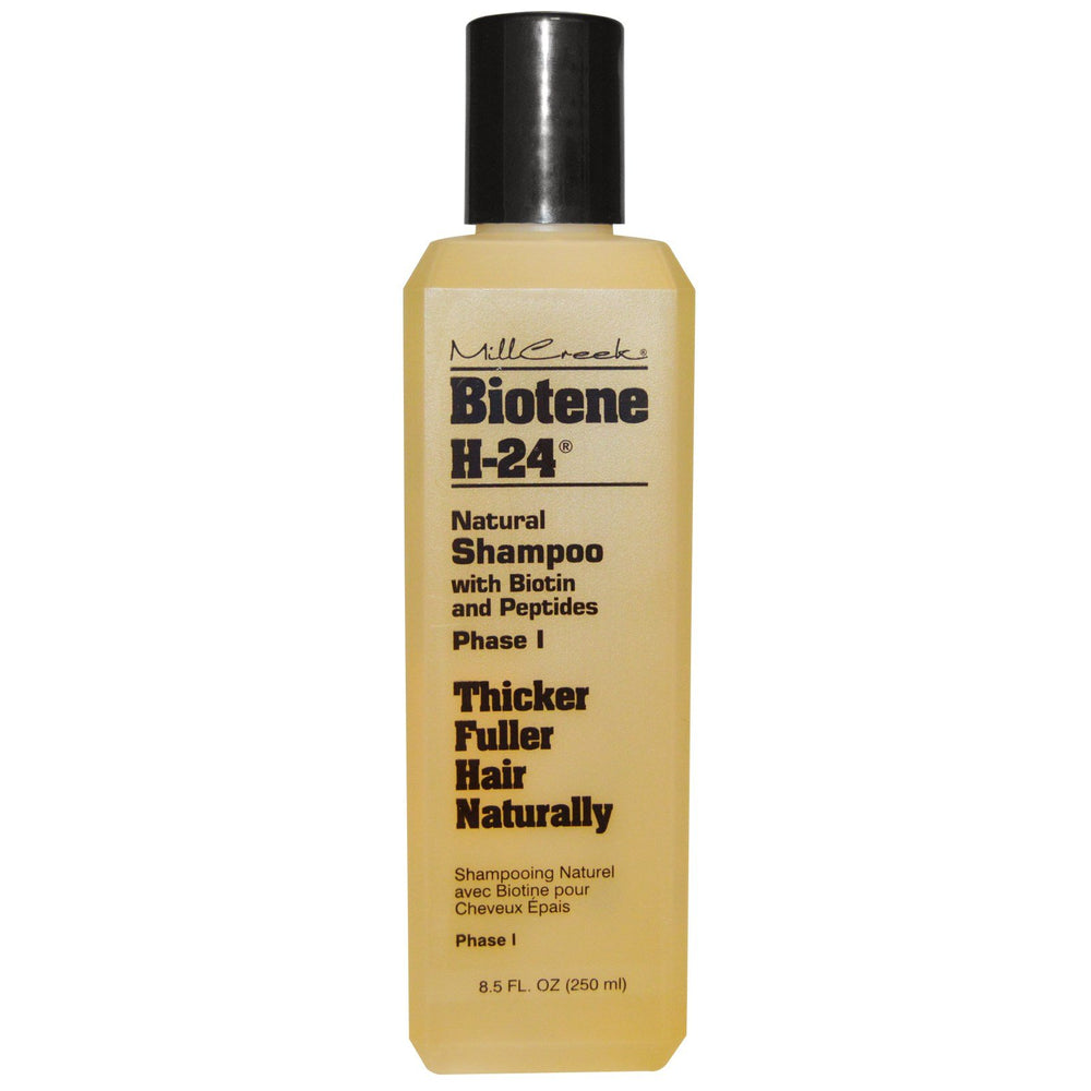 Mill Creek Biotene H-24 Conditioner bottle delivers lightweight moisture for detangling.