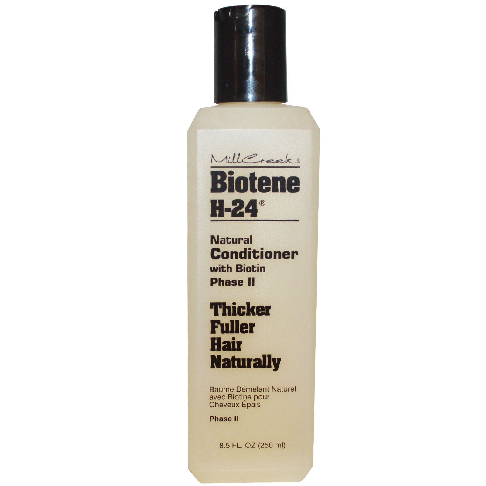 Mill Creek Biotene H-24 shampoo closeup highlights creamy cleanse for daily use.
