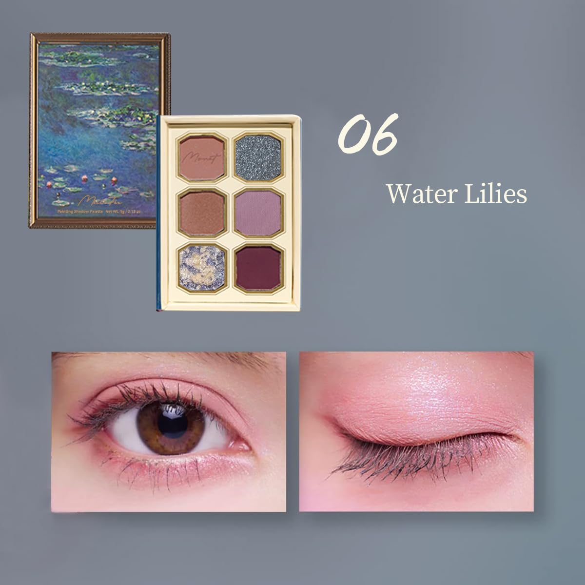 MilleFée Painting Eyeshadow Palette Nude Base supports smooth, seamless blending.