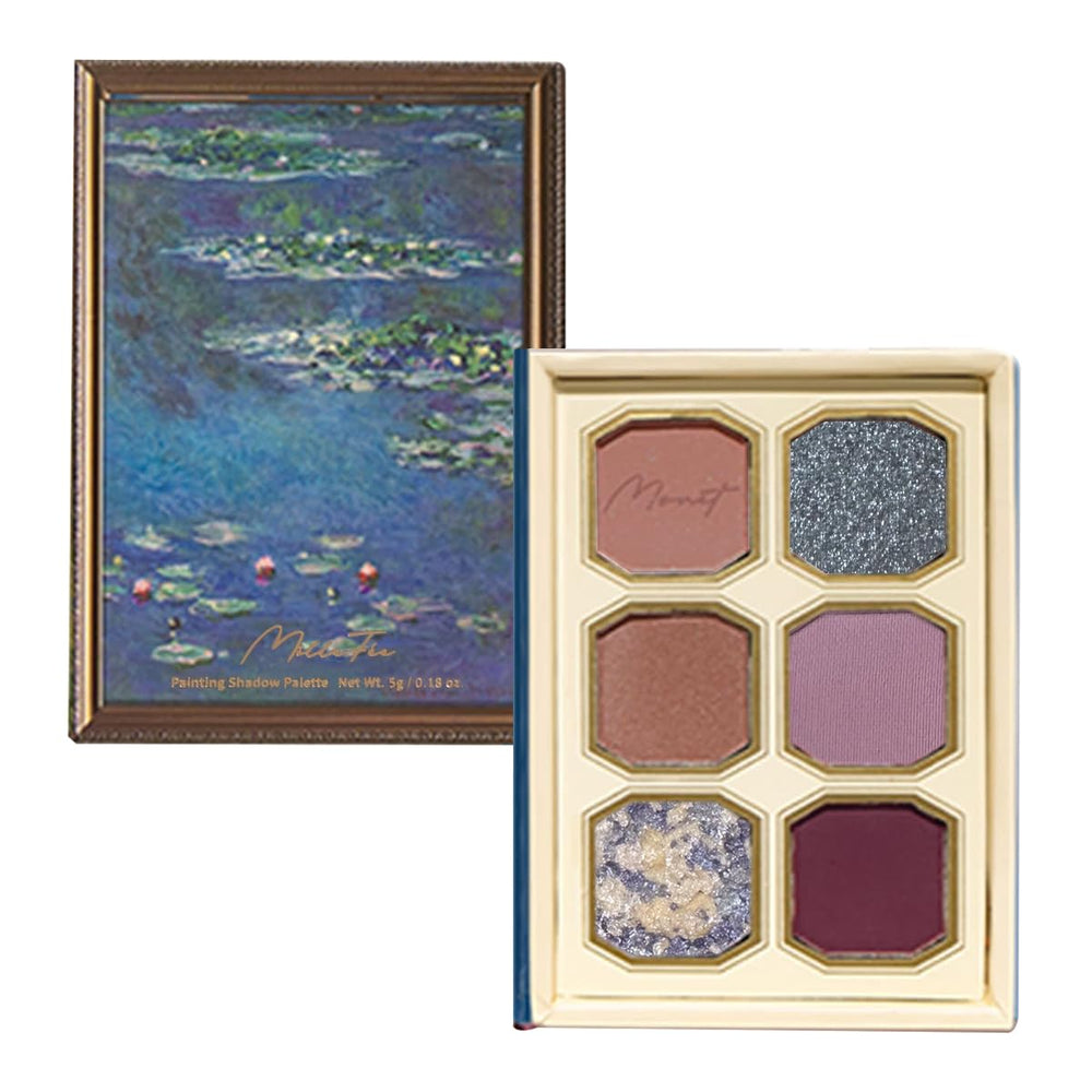 MilleFée Painting Eyeshadow Palette Water Lilies compact—versatile color mix for refined eye looks.