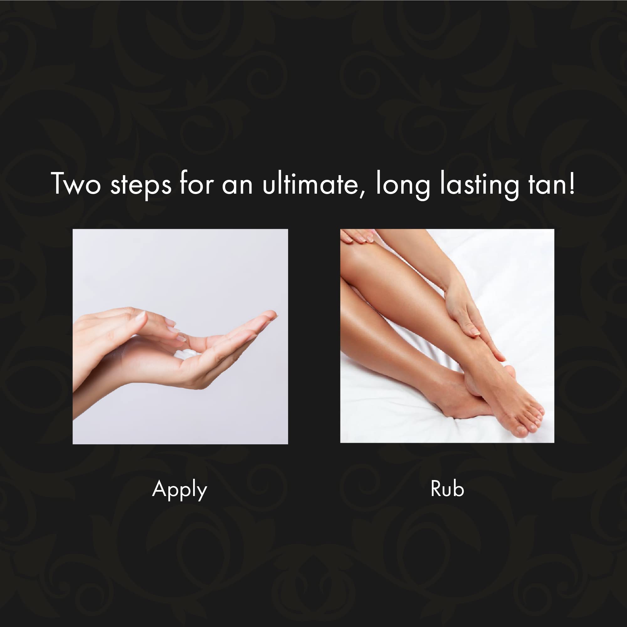 Millennium Solid Black Tan Extender on tattoo area for moisturized skin.