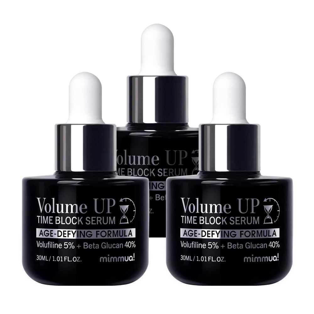 Mimmua Volume Up Time Block Serum bottle front for elegant anti-aging care