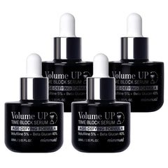mimmua Volume Up Time Block Serum bottle, premium packaging for daily use