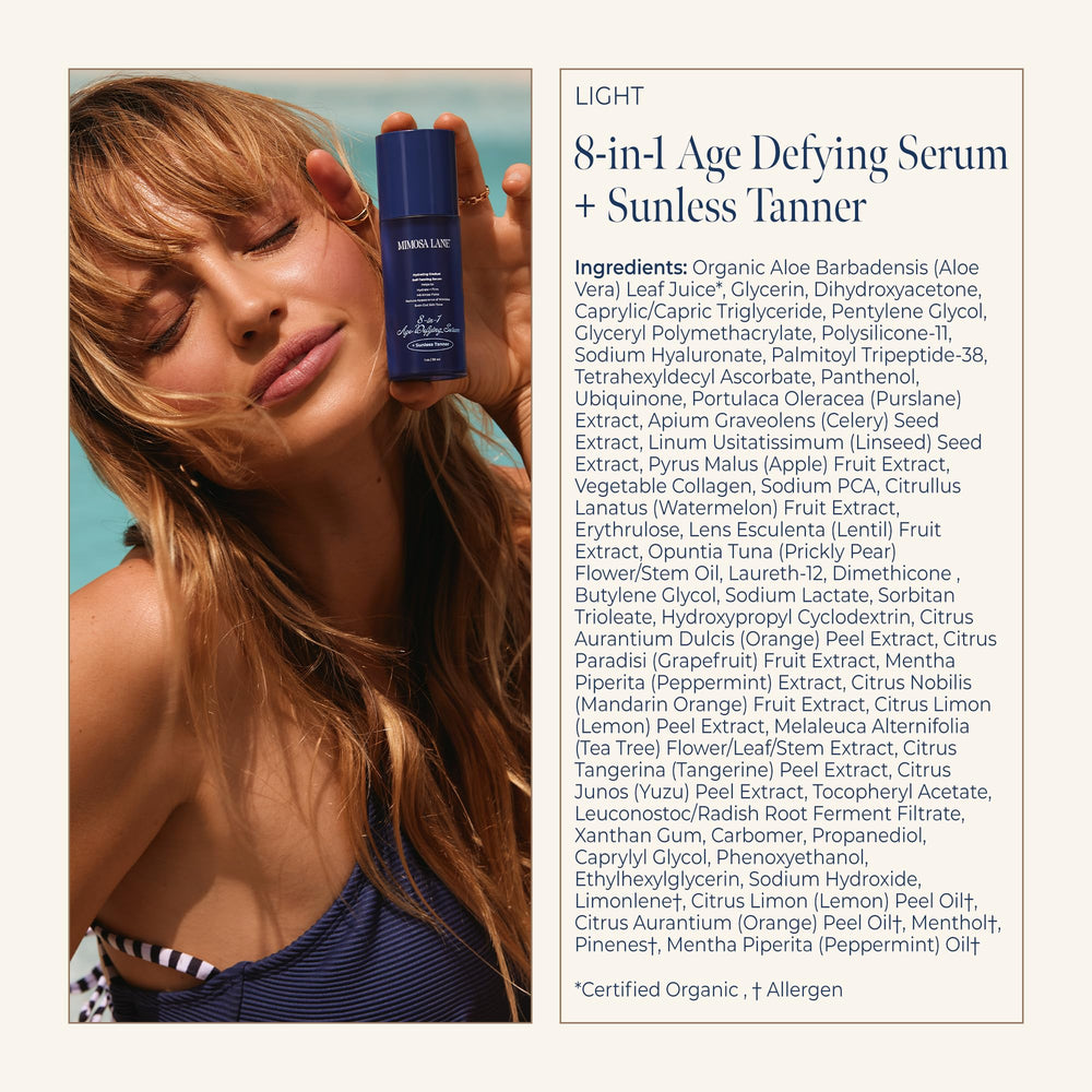 Mimosa Lane Self Tanner shade dial illustrating customizable color build.