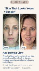 Mimosa Lane Self Tanner skin close-up shows even tone and glow.