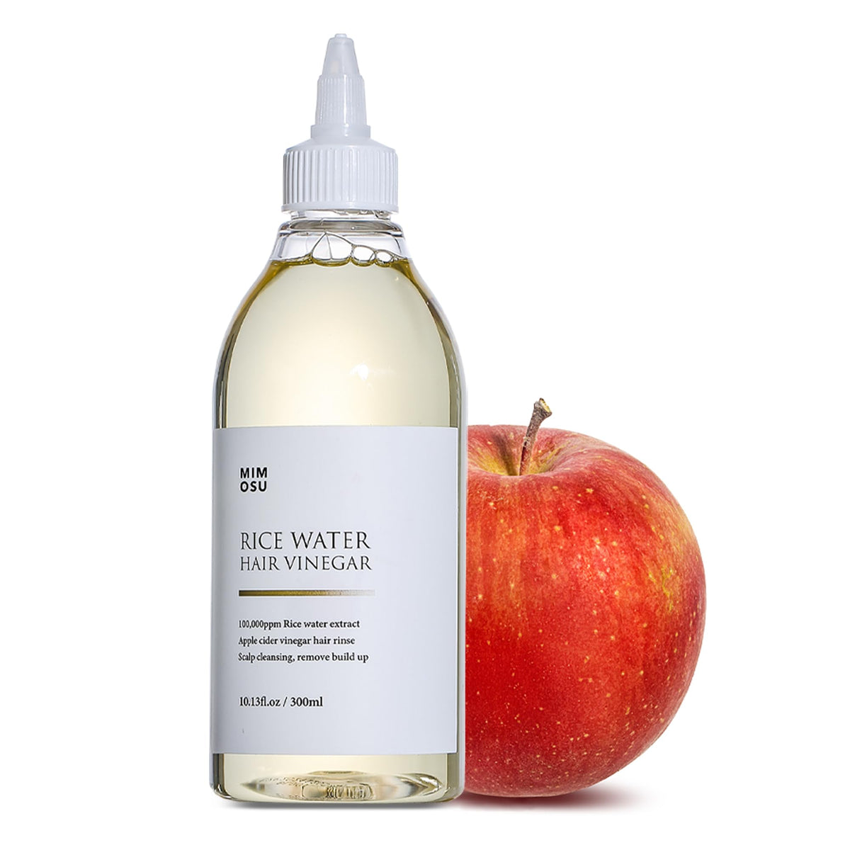 Mimosu apple cider vinegar hair rinse bottle with rice water refreshing scalp and balanced pH