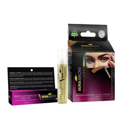 MinaiBrow Light Brown Brow Color packaging shows a clean, natural tint kit for at-home use